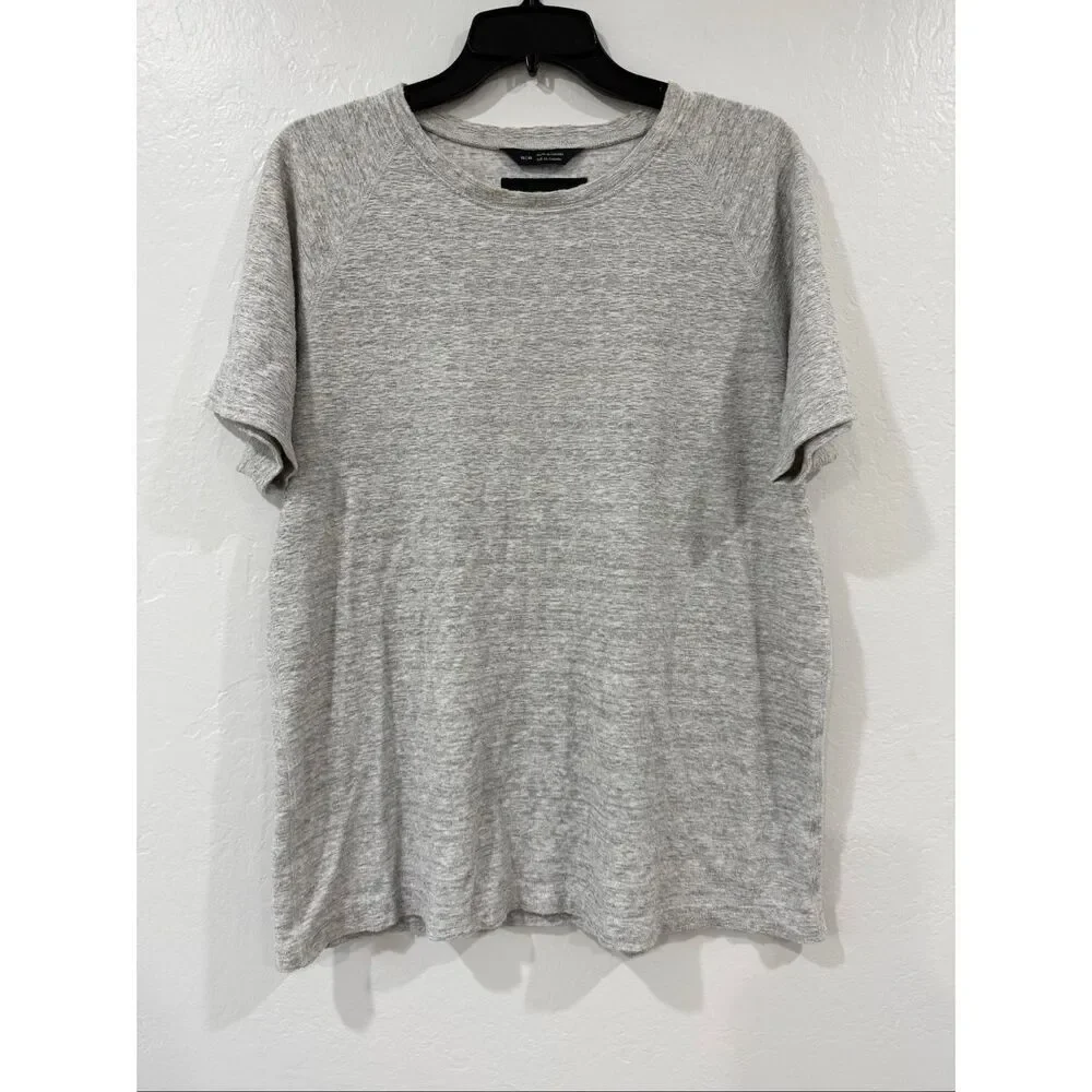 Wings + Horns Men’s M Terry Short Sleeve Tee Gray